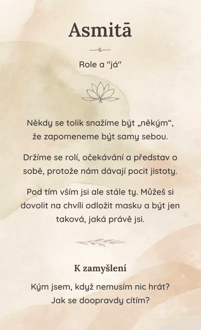 Jogová karta - motivační citát